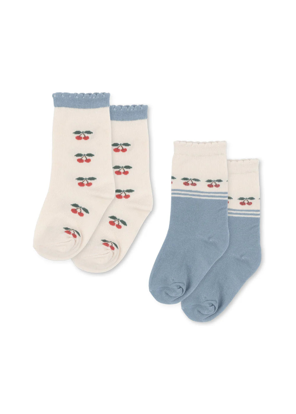 Vintage Cherry Girls 2 Pack Socks