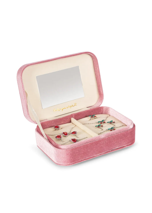 Konges Sløjd All I Wish For Kids Velvet Jewellery Box Pink