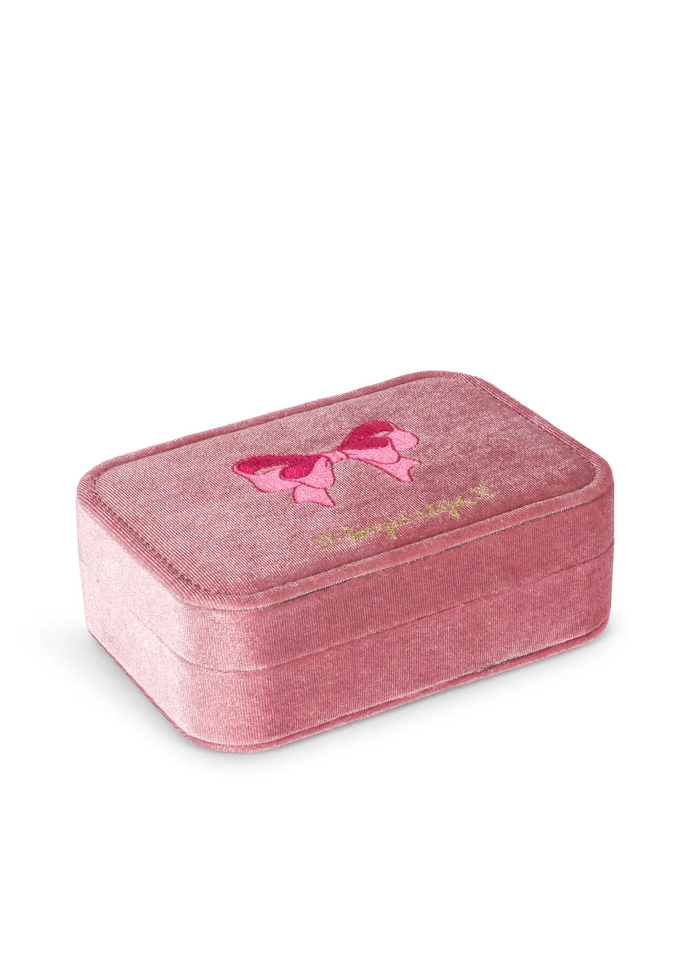 Konges Sløjd All I Wish For Kids Velvet Jewellery Box Pink