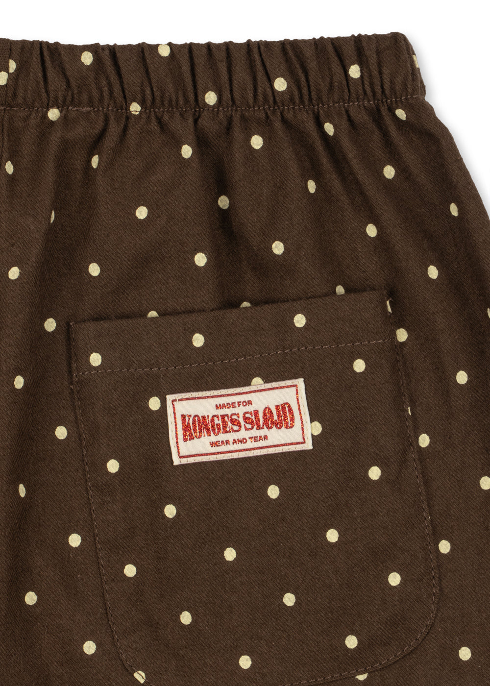 Konges Sløjd ALFE Pants Polka Dot Kids Organic Cotton Trousers Brown