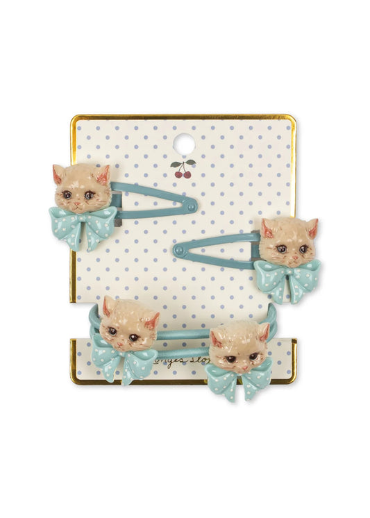 Konges Sløjd Kitty 4 Pack Hair Clips & Elastics
