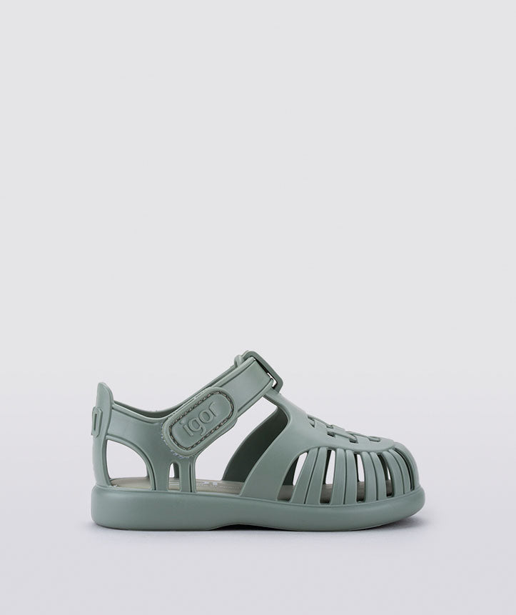 Tobby Solid Baby Sandals Verde