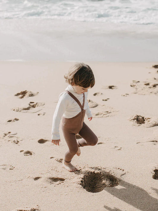 Footless Organic Cotton Tights Granola