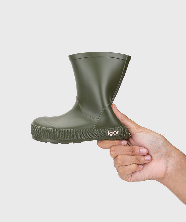 IGOR Yogi Kids Rain Boots – Khaki Green