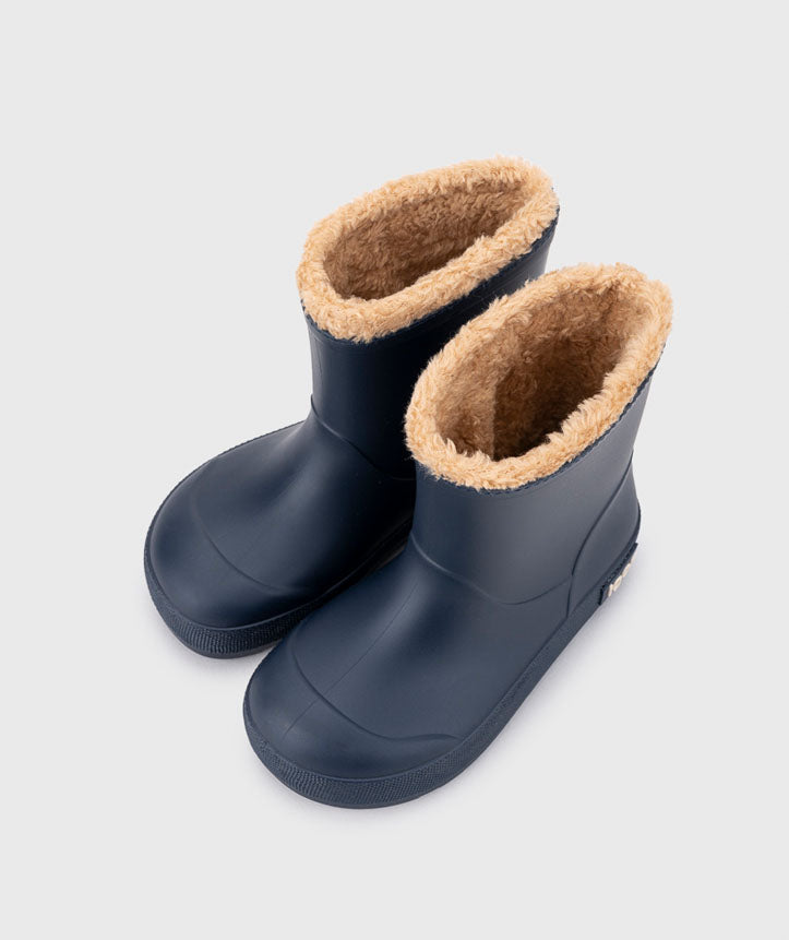 IGOR Yogi Borreguito Kids Fleece Lined Rain Boots Navy