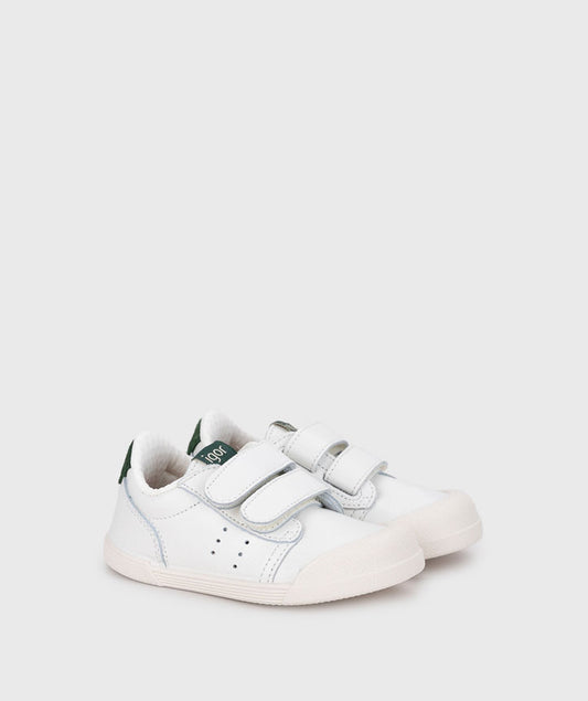 IGOR Tennis Musgo Kids Leather Sneakers White & Green