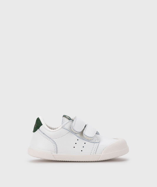 IGOR Tennis Musgo Kids Leather Sneakers White & Green