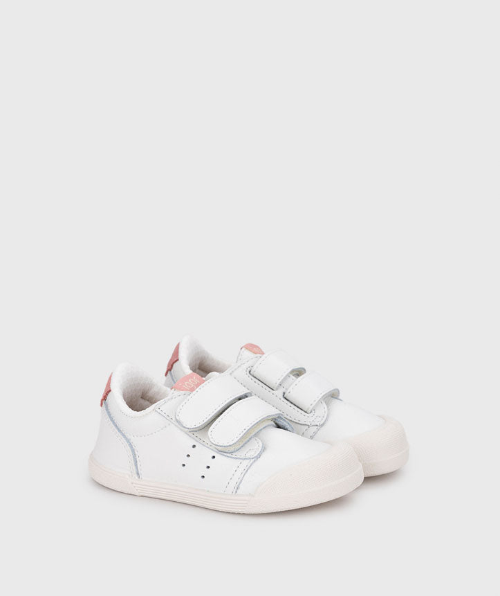 IGOR Tennis Rosa Kids Leather Sneakers White & Pink