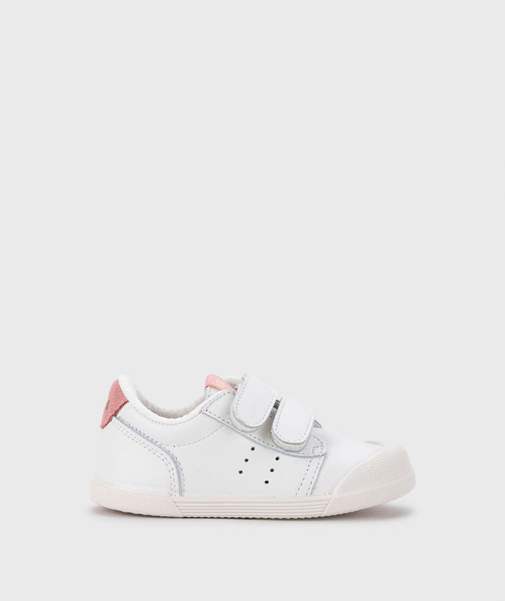 IGOR Tennis Rosa Kids Leather Sneakers White & Pink