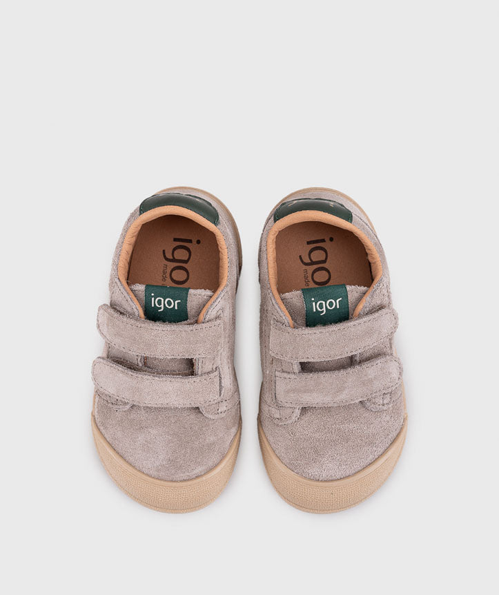 IGOR Tennis Suede Topo Kids Sneakers Taupe