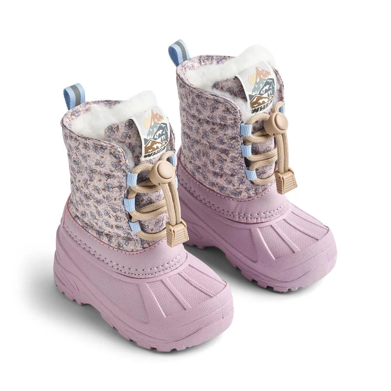 【Pre-order】Wheat Winterboot Aleex-lilac blue flowers
