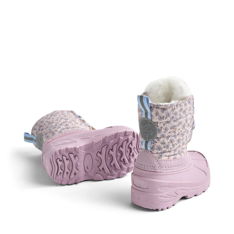 【Pre-order】Wheat Winterboot Aleex-lilac blue flowers
