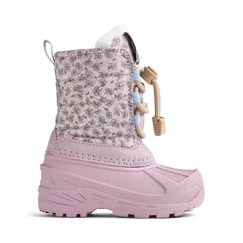 【Pre-order】Wheat Winterboot Aleex-lilac blue flowers