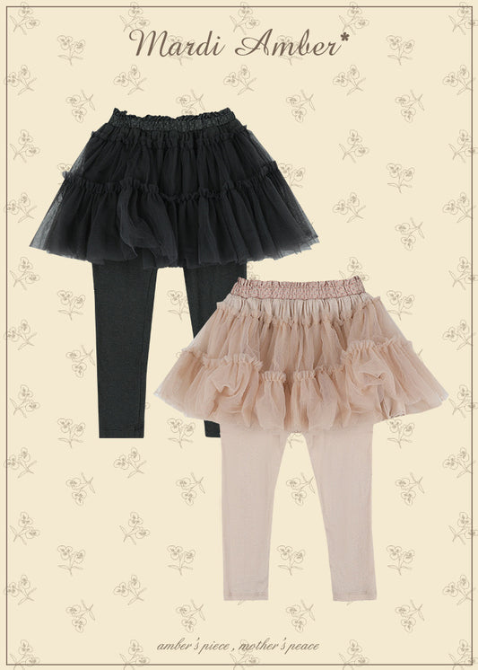 Roche Cotton Leggings Skirt Pink