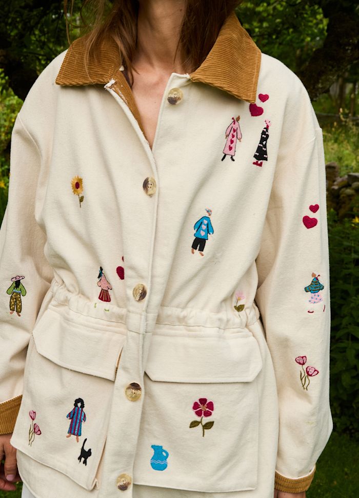 Sissel Edelbo Cara Woman Organic Cotton Jacket White Swan