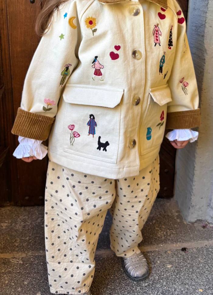 Sissel Edelbo Cara MINI Organic Cotton Kids Jacket White Swan