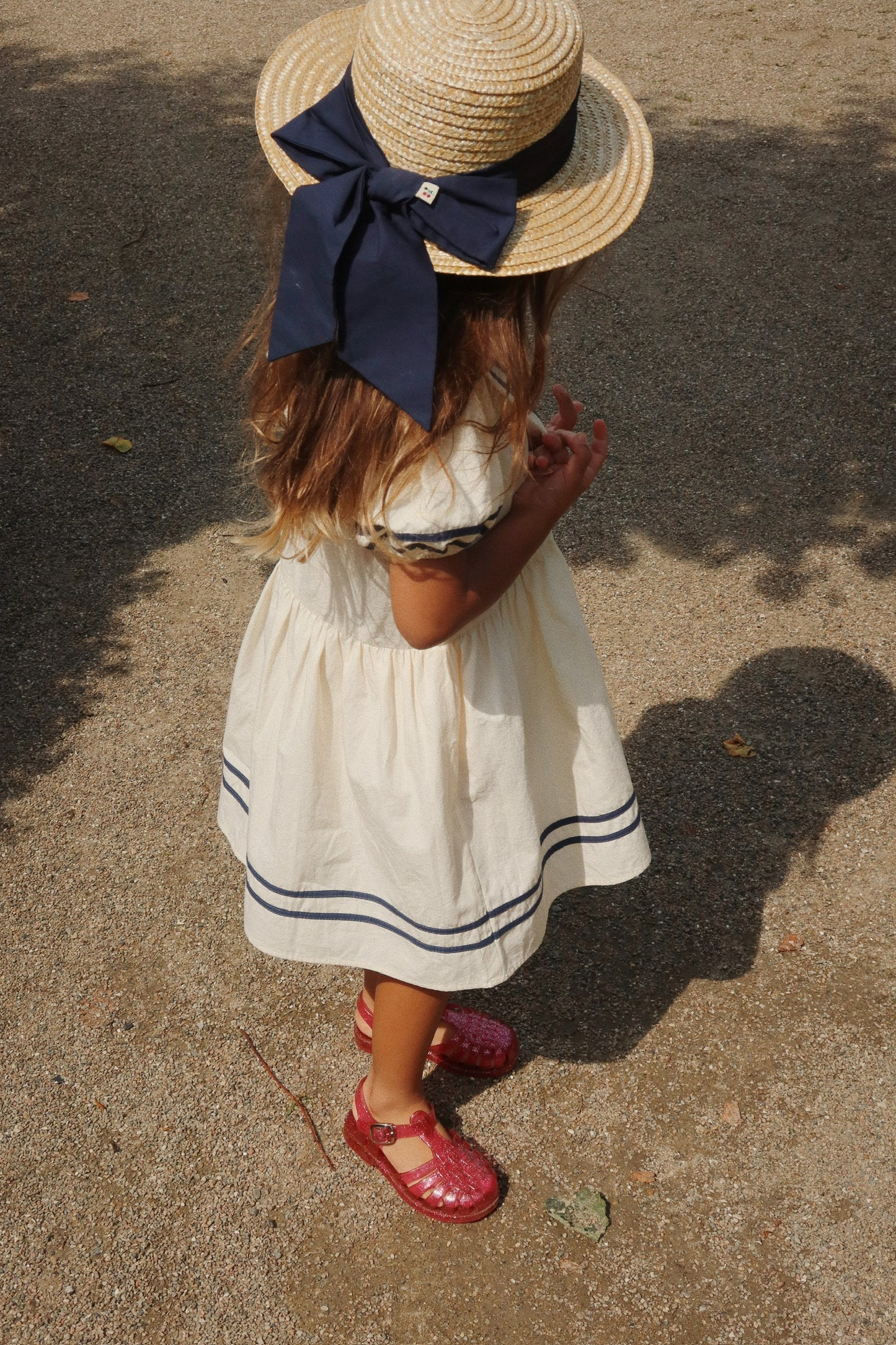 Allie Summer Sailor Straw Boater Hat