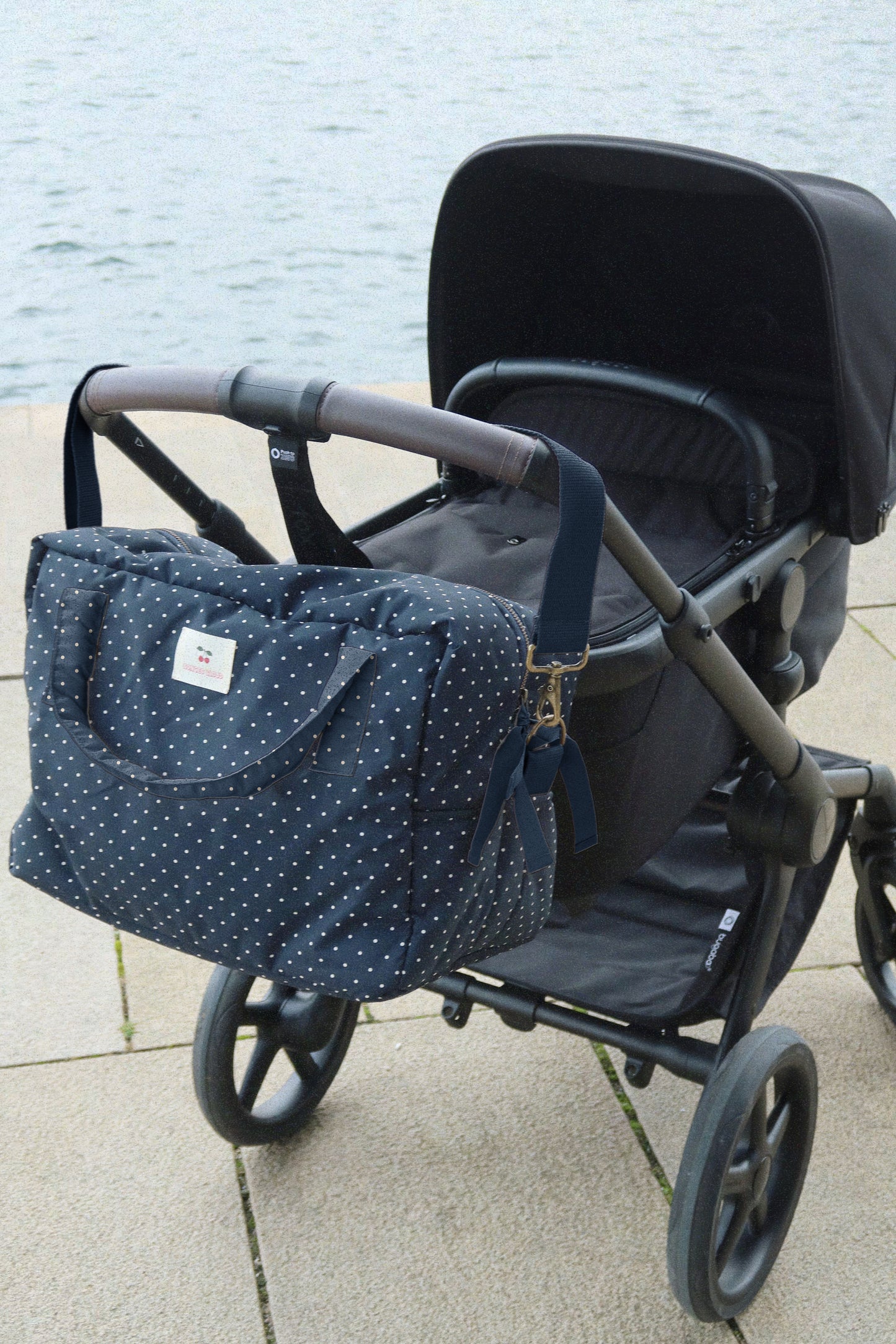 Konges Sløjd All You Need Bag Navy Polka Dot Diaper Stroller Bag