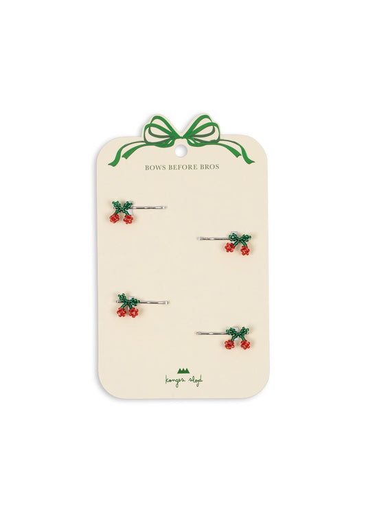 4 Pack Mini Cherry Hair Pin