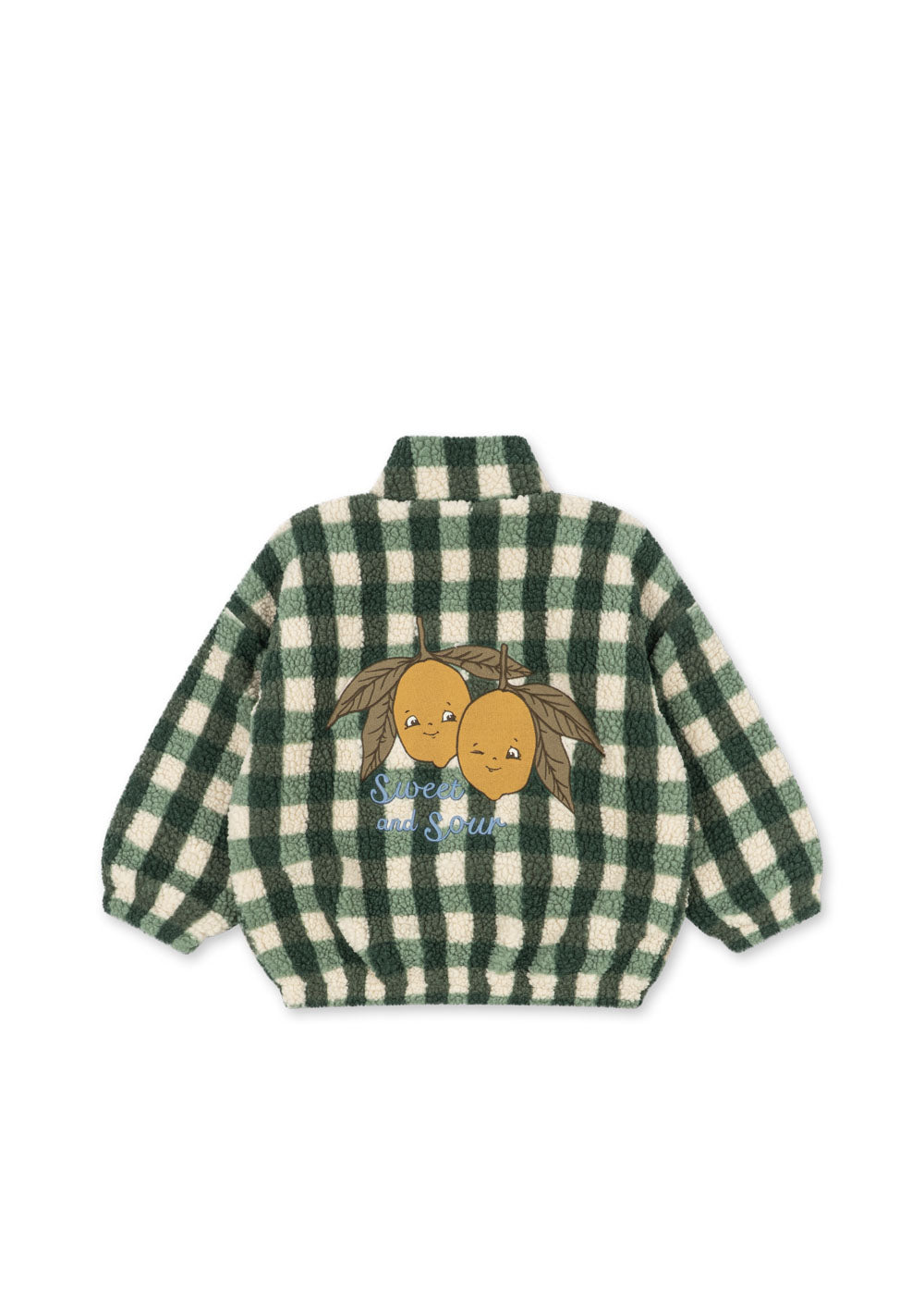 Konges Sløjd JODY Teddy Kids Fleece  Jacket Green Check