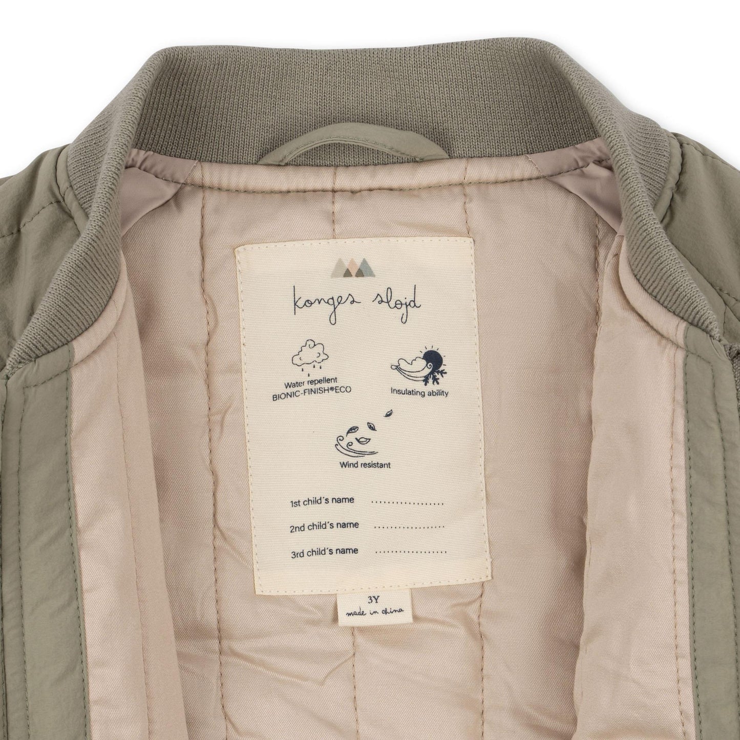 JUNO Classic Bomber Quilted Jacket Laurel Oak