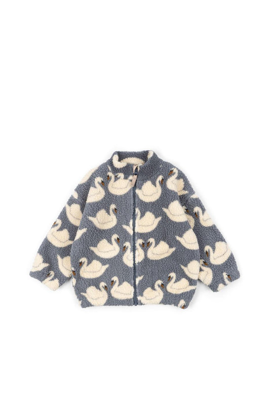 JODY Teddy Organic Cotton Jacket Swan