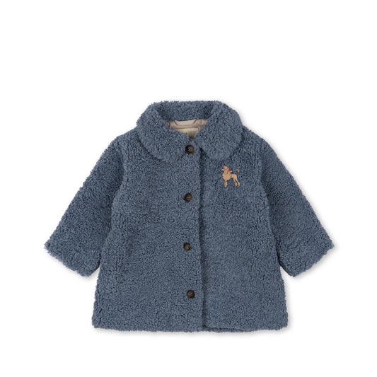 TILLIE Winter Coat Collar Blue