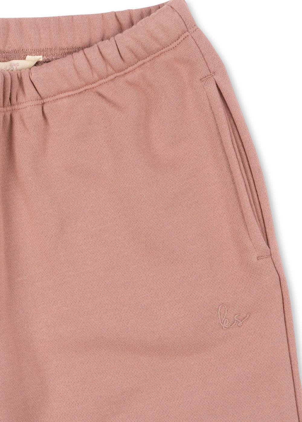 LOU Organic Cotton Sweat Pants Mahogany Rose