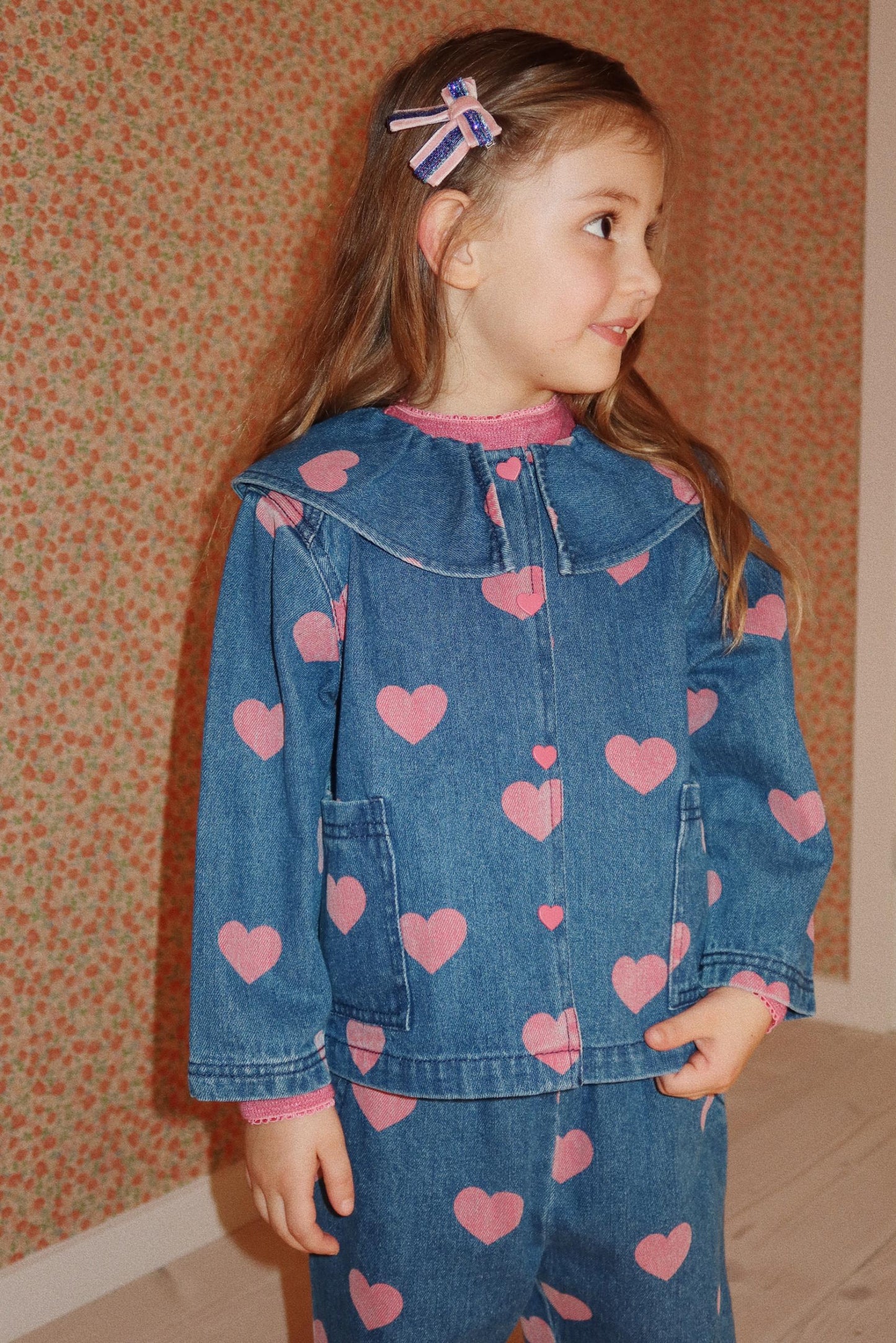 MAGOT Denim Shirt Organic Cotton Hearts