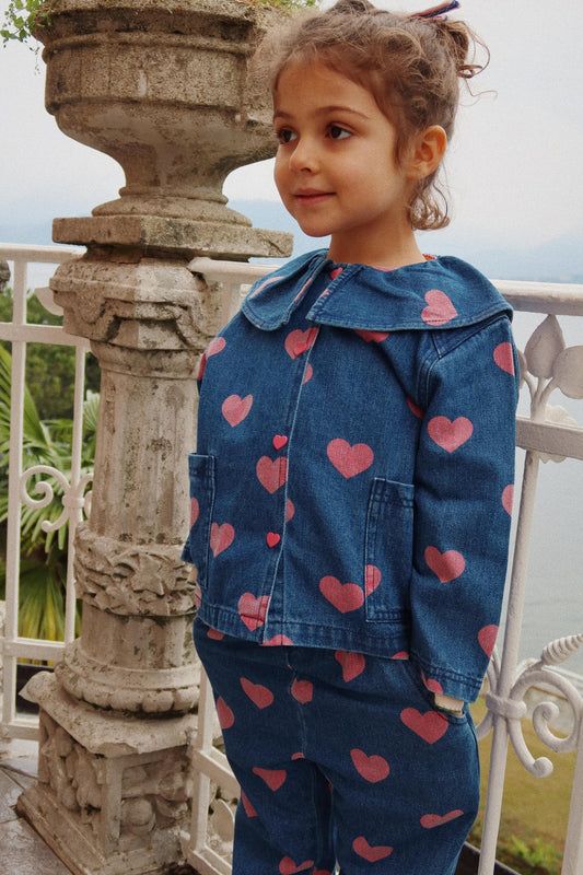 MAGOT Denim Shirt Organic Cotton Hearts