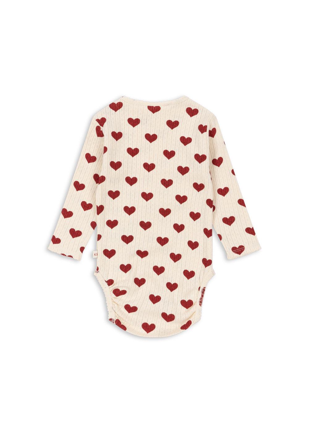 MINNIE Organic Cotton Baby Body Romper Hearts