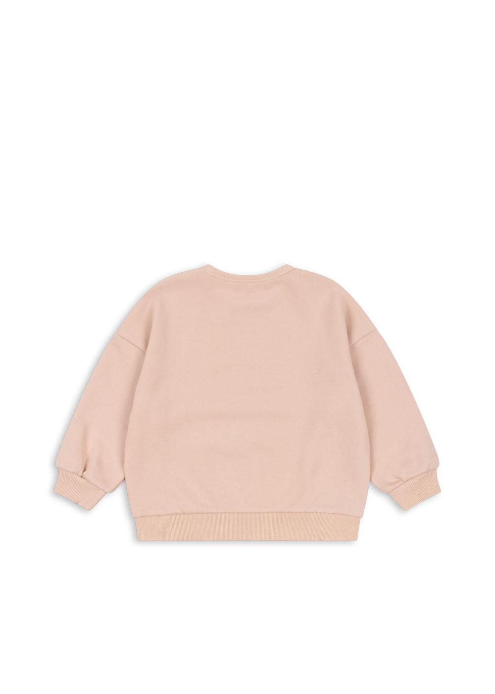 LOU Glitter Organic Cotton Sweatshirt Cameo Rose