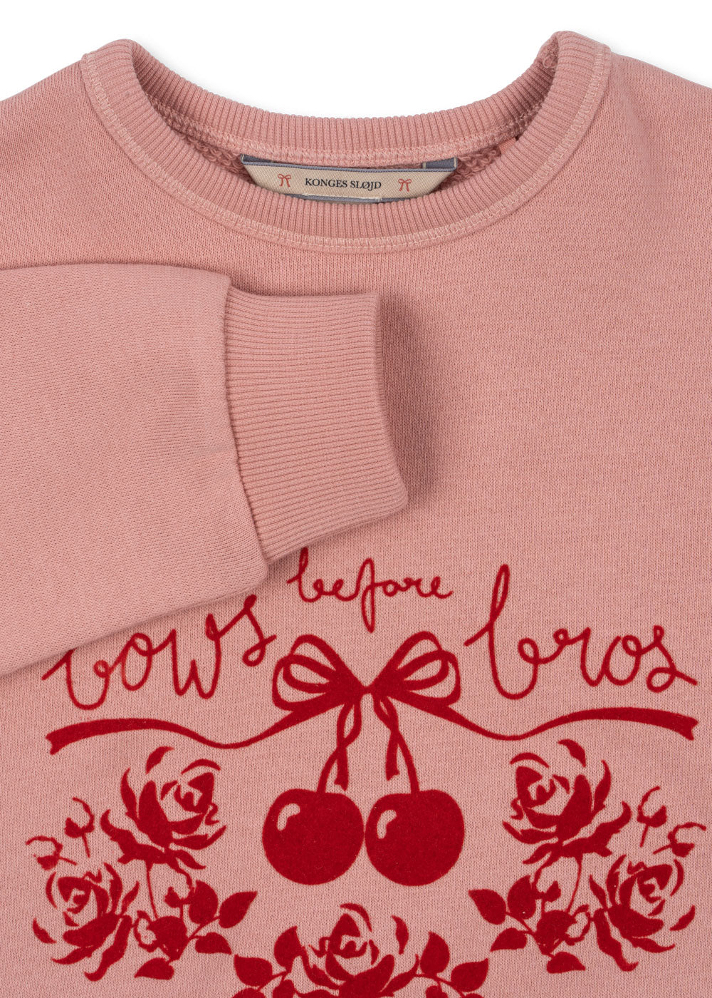 LOUPY LOU Organic Cotton Long Sleeves Sweatshirt Bow Rose