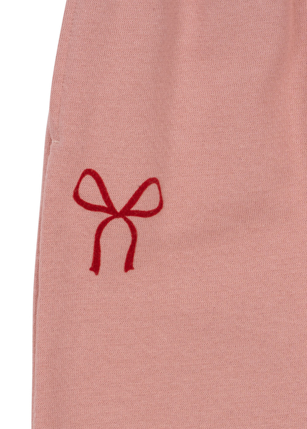 LOUPY LOU Organic Cotton Sweat Pants Bow Rose