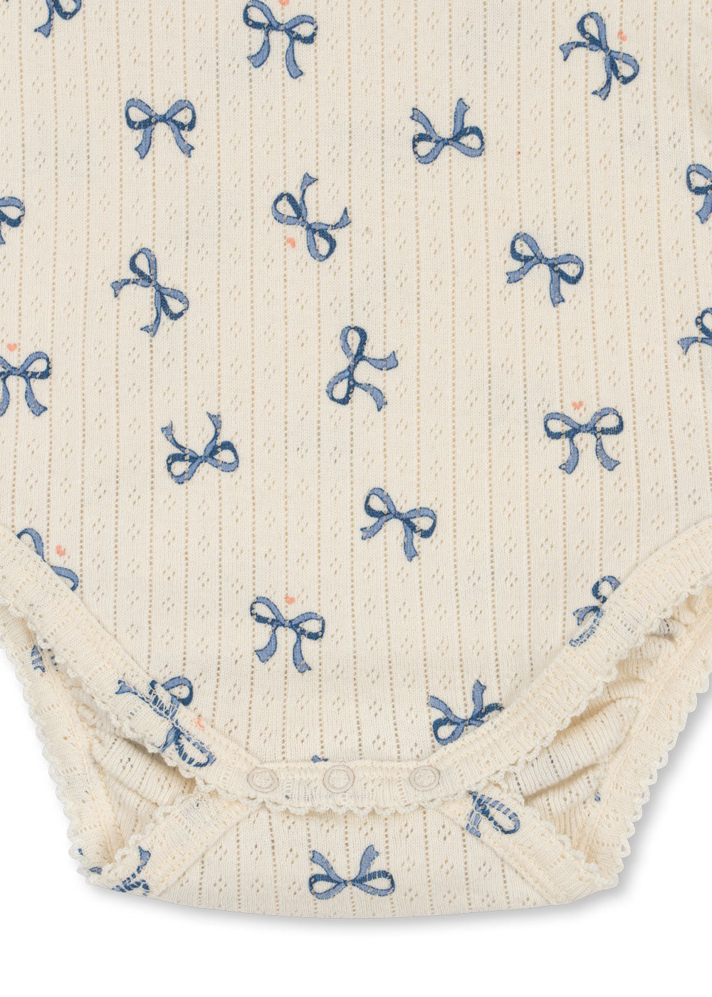 Minnie Organic Cotton Long Sleeves Body Romper Bow Blue