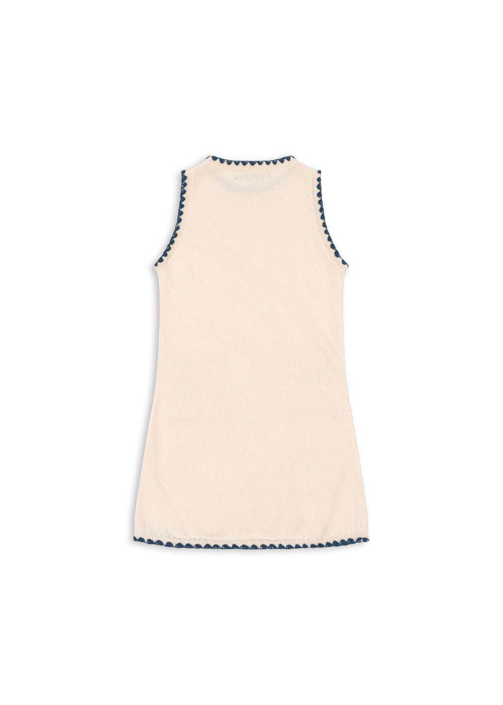 COLLETTE Wool Knit Sleeveless Dress White