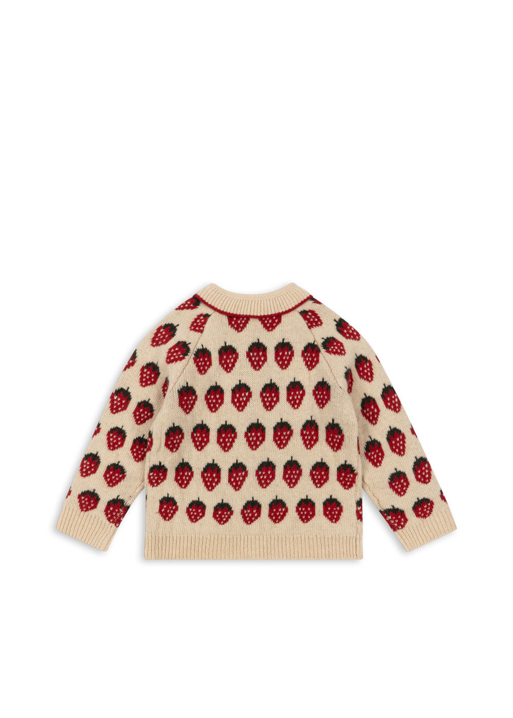 BELOU Wool KNIT Collar Cardigan Strawberry