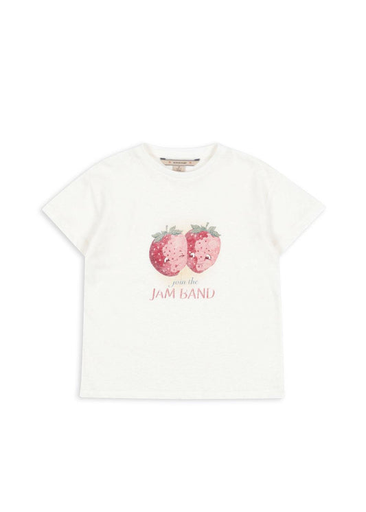 ERA Strawberry Short Sleeves T-Shirt Organic Cotton White