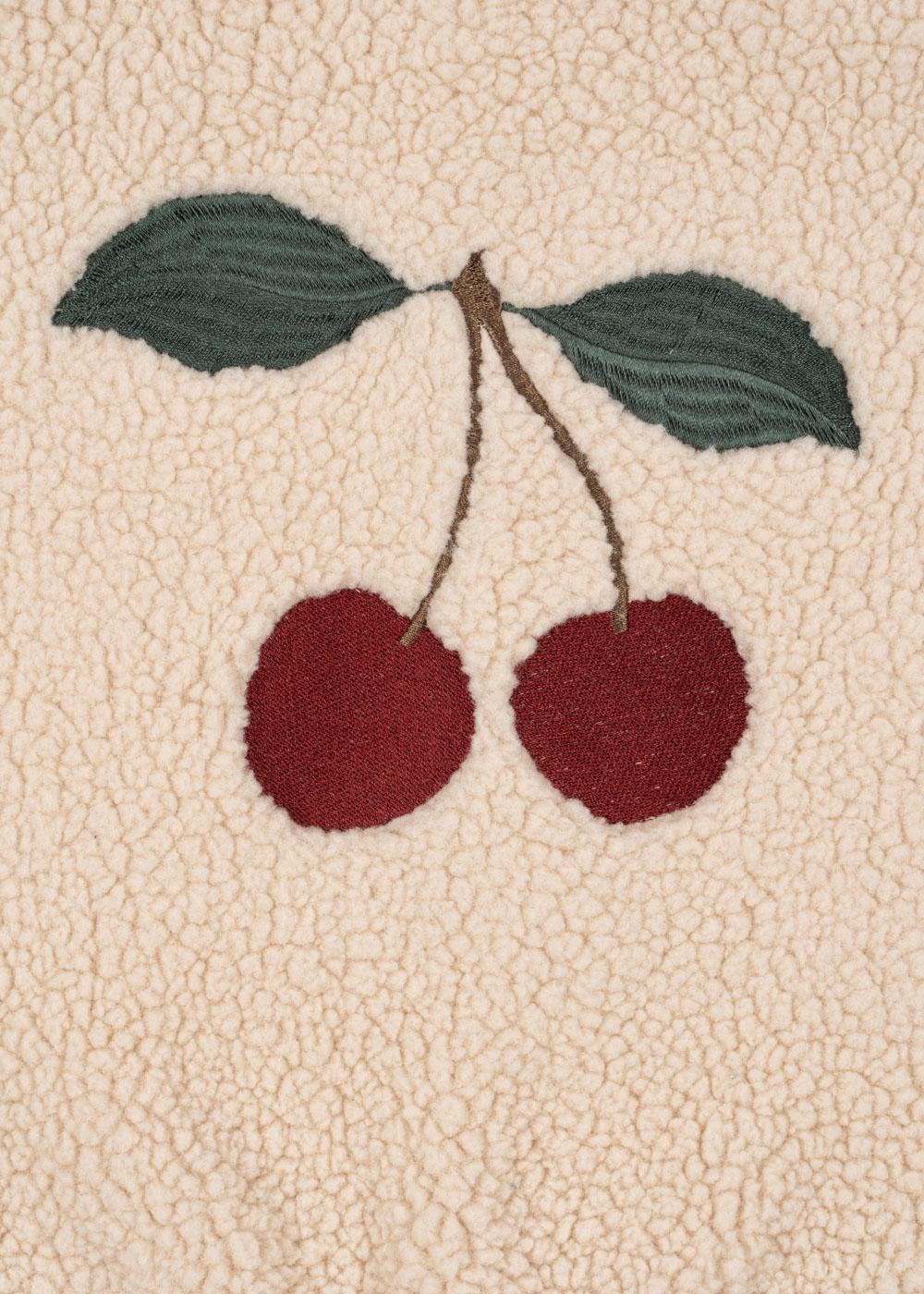 JAZZ Teddy Fleece Bomber Jacket Cherry