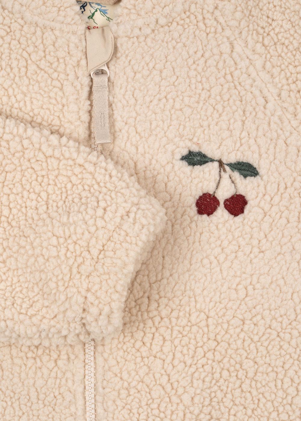 JAZZ Teddy Fleece Bomber Jacket Cherry