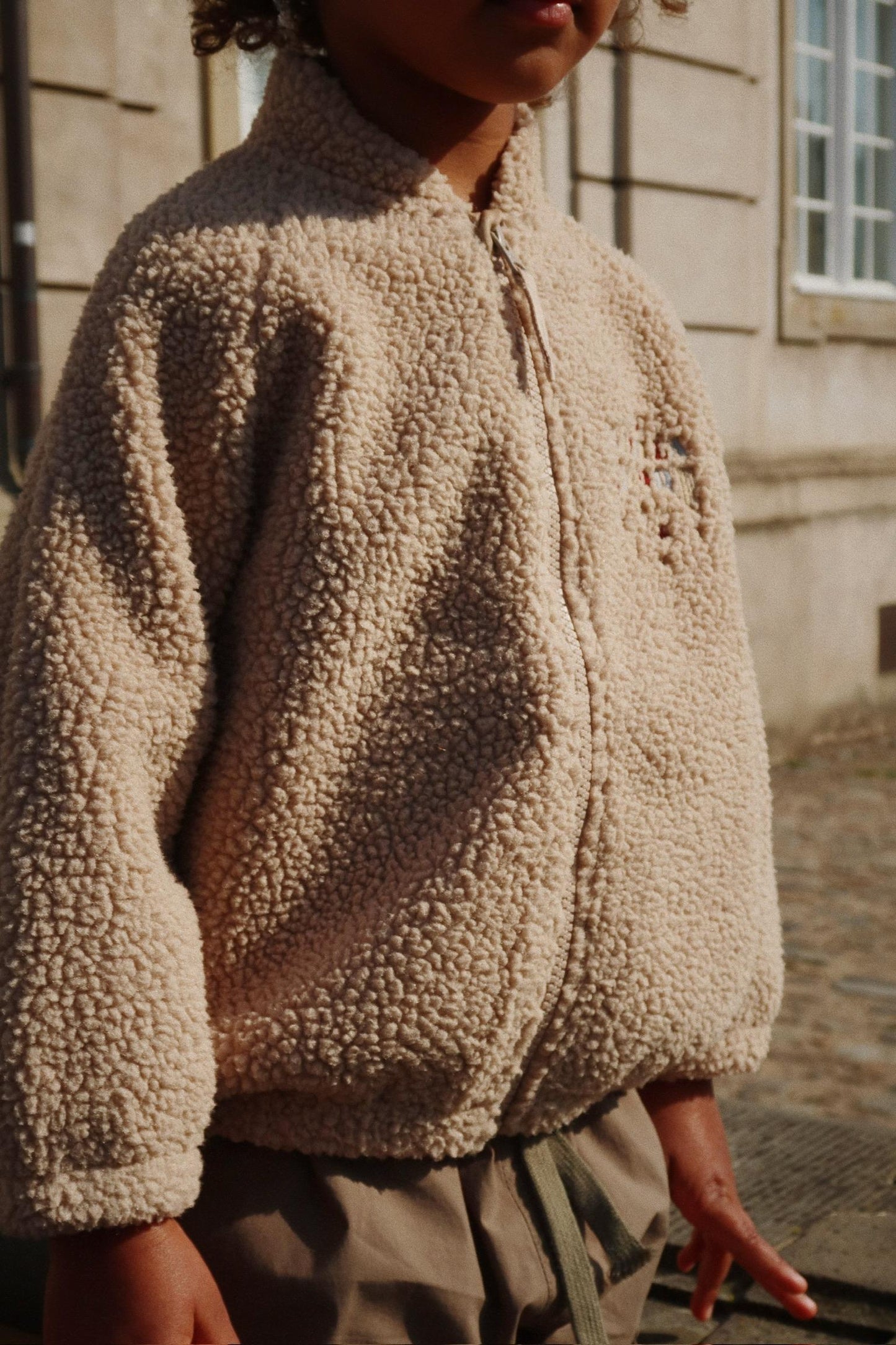 JAZZ Teddy Fleece Bomber Jacket Gorilla Embroidery