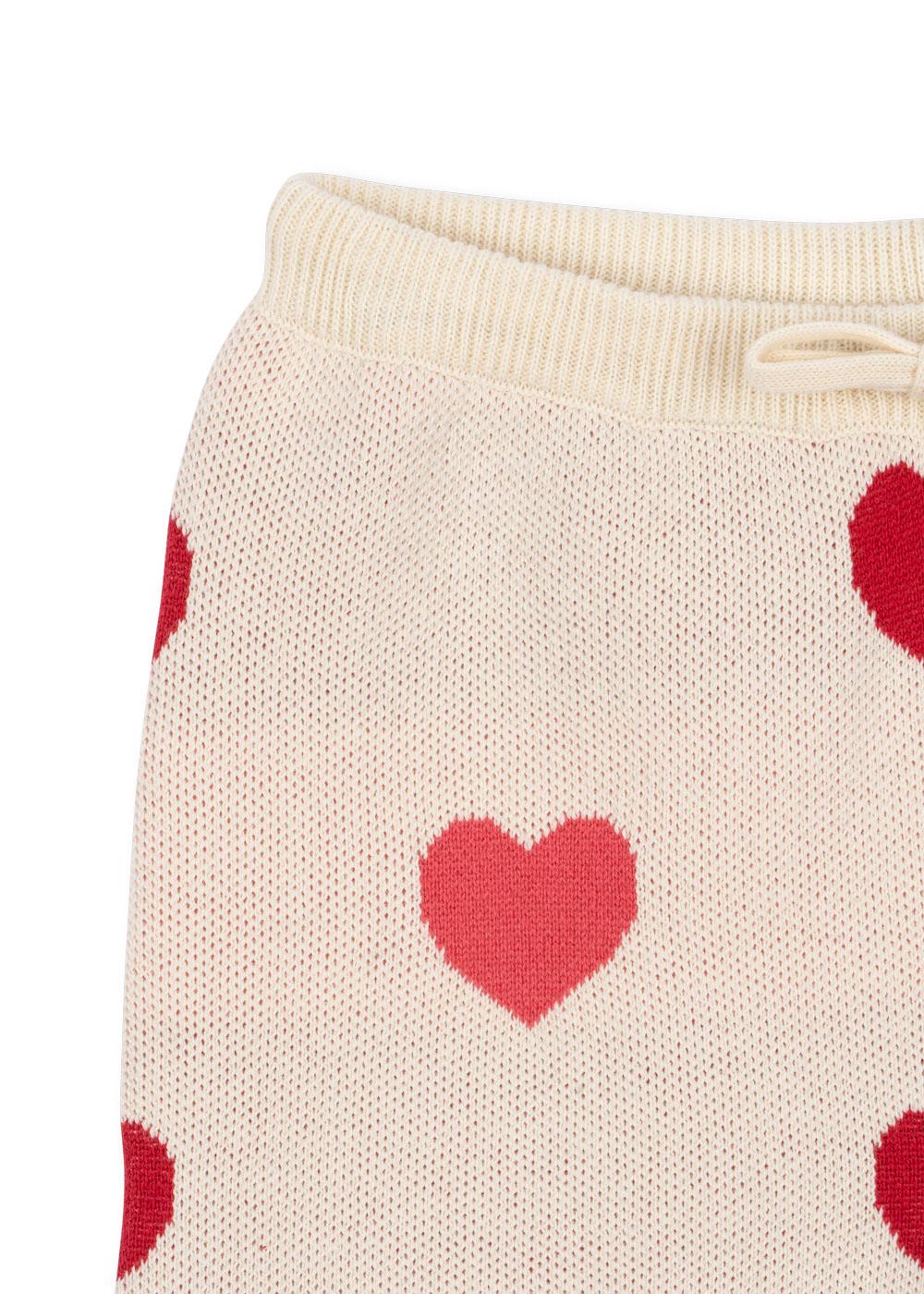 LAPIS Organic Cotton Knit Trousers Hearts