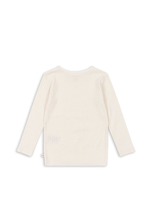 MINNIE Organic Cotton Long Sleeves Blouse Antique White