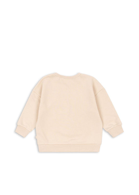 LOU Sequin Organic Cotton Sweatshirt Brazillian Sand