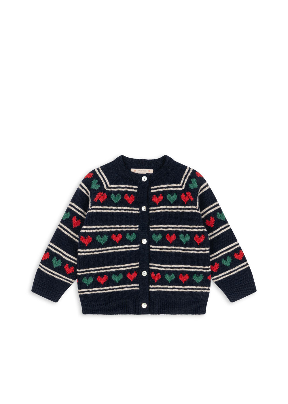 BELOU Holidays Heart Wool Knit Cardigan Heart