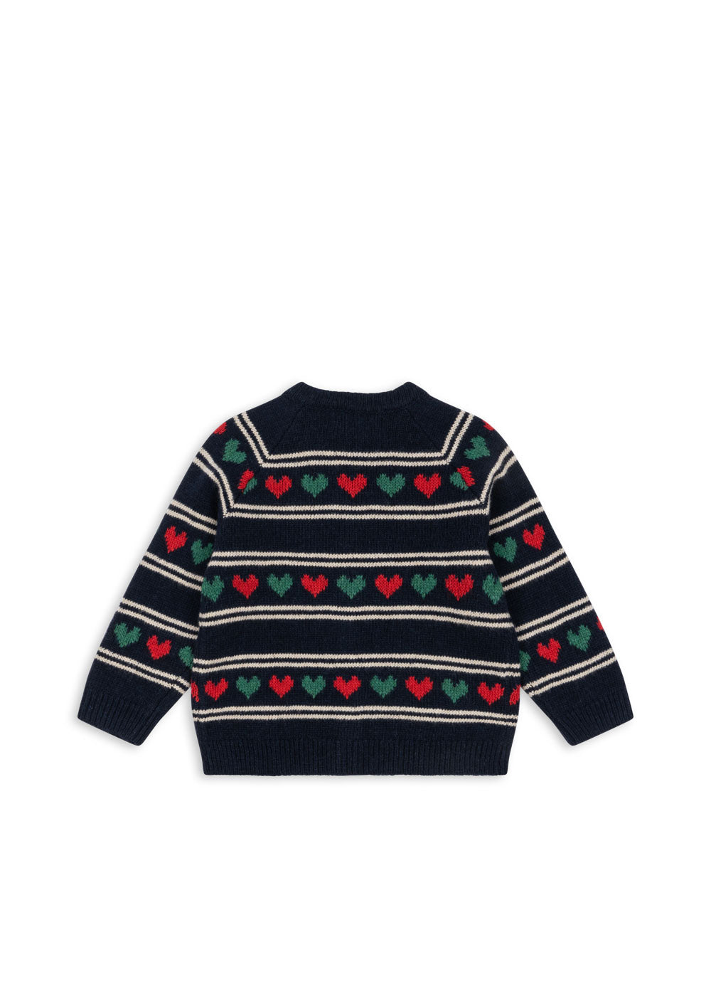 BELOU Holidays Heart Wool Knit Cardigan Heart