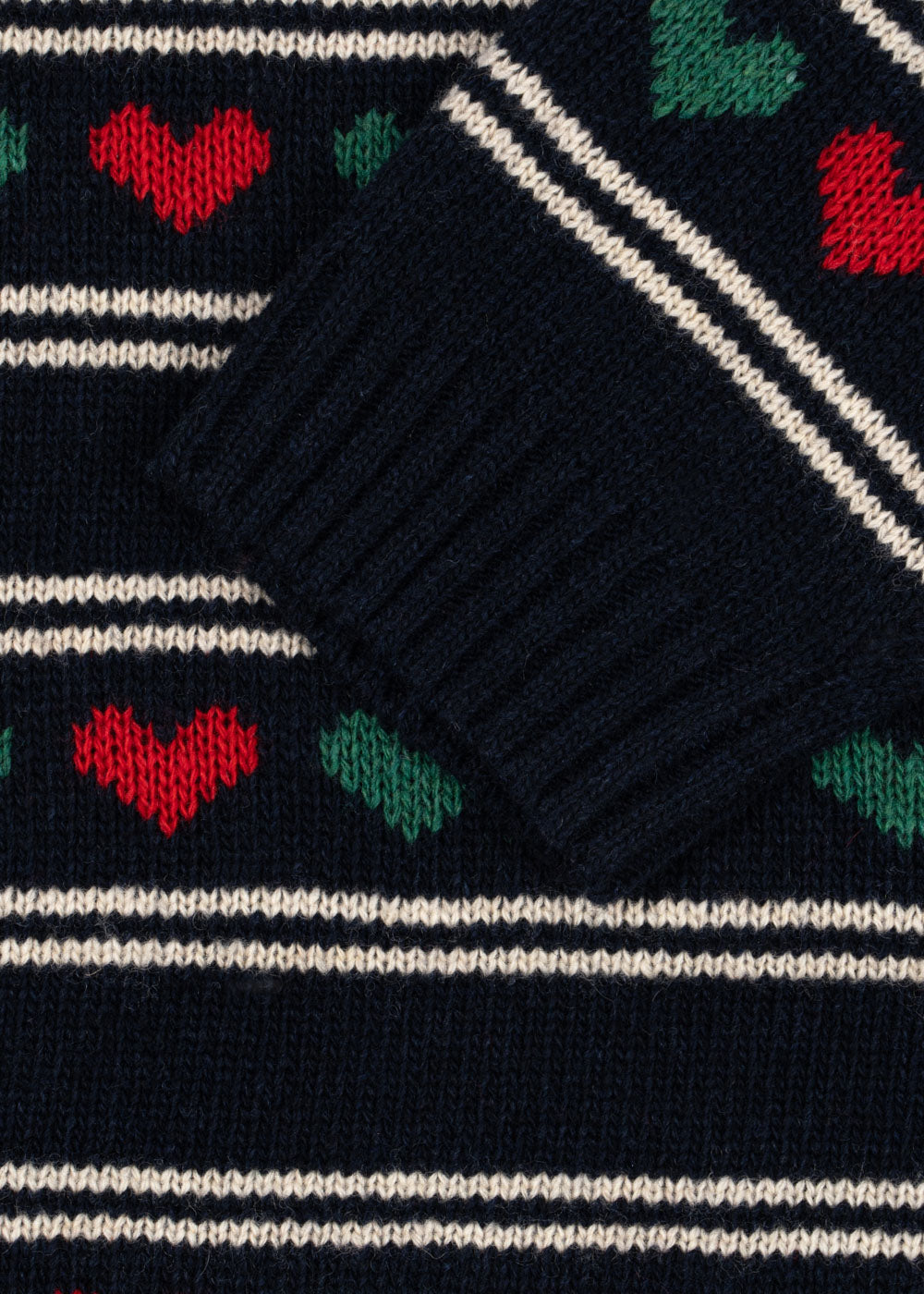 BELOU Holidays Heart Wool Knit Dress Heart