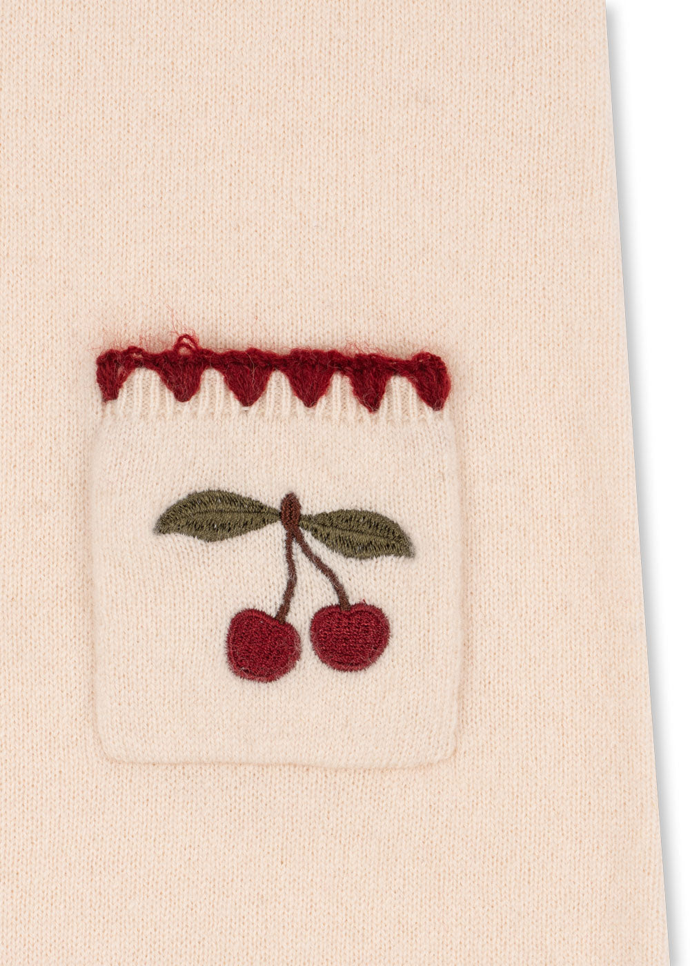 COLLETTE Sleeveless Wool Cherry Dress Off White