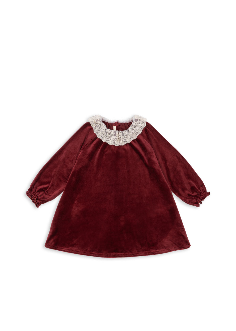 VENOLA Long Sleeves Collar Christmas Holiday Dress Red