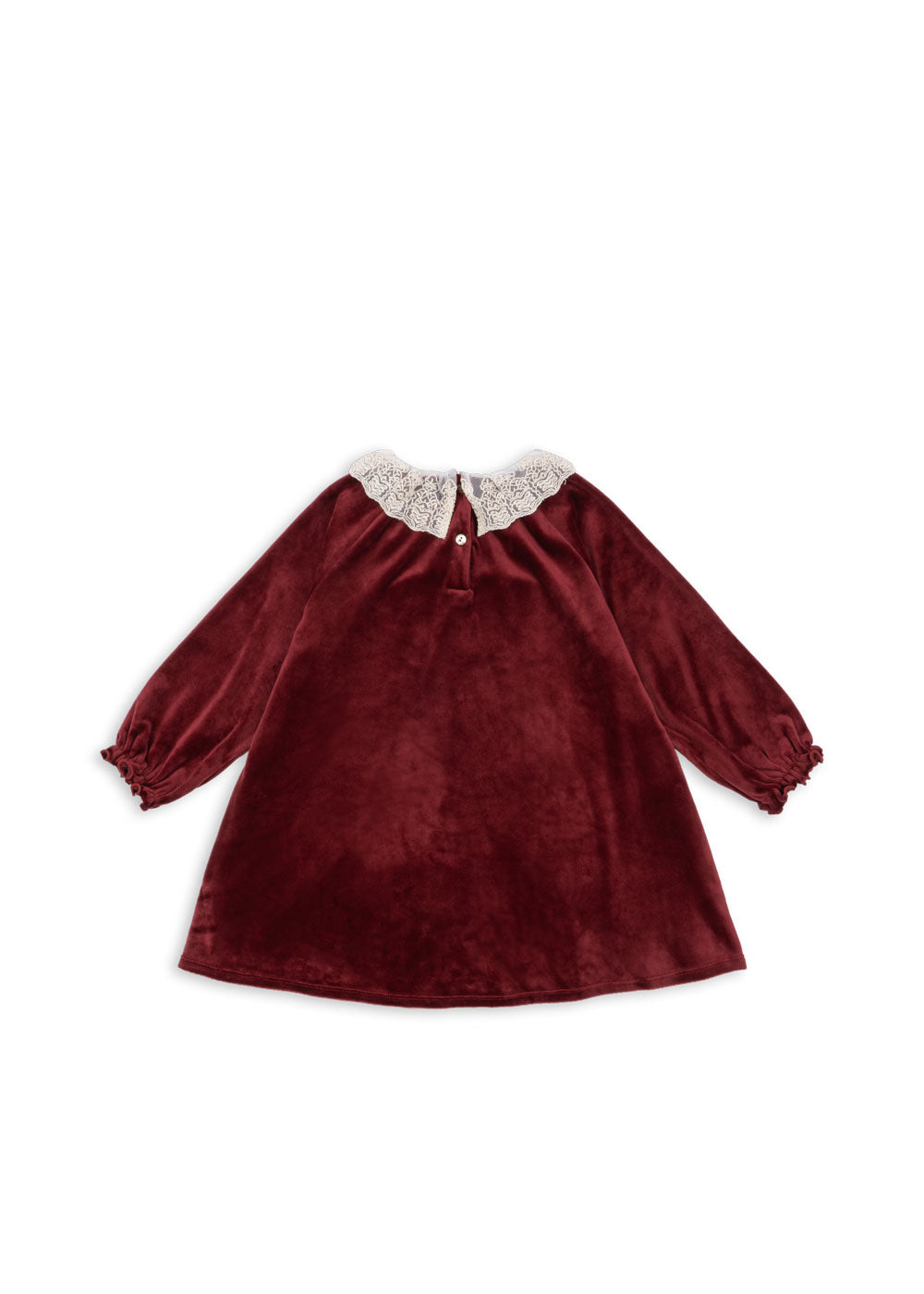 VENOLA Long Sleeves Collar Christmas Holiday Dress Red